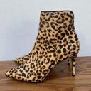 Steve by Steve Madden Leopard Ankle Boots High Heels Pointed Toe Shoe Lelia 7 Black Photo 6