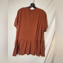 Terra & Sky  Burnt Orange Blouse size 3X Photo 2