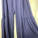 Halara NWT  High Waist Shirred Tie Navy
Wide Leg Quick Dry Pants Medium Photo 6