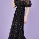 Hunter Bell NWT Hard to Find!  Beckett Space Oddity Black & Silver Tulle Dress 8 Photo 1