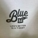 Blue 84  White Coranado Island California Cropped Graphic Tshirt Photo 2