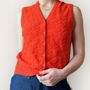 Givenchy 1970s  Orange Sweater Vest Size S Photo 1