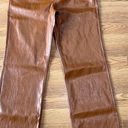 ALC Frank A.L.C. Women's Brown Freddie Faux Leather Bootcut Pants size 14 Photo 4