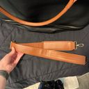 Lulus Weekend Traveler Black and Cognac Tote Bag Photo 5