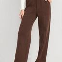 Old Navy NWT  High-Waisted Wide Leg Trouser Pants in French Roast Size Small-TALL Photo 0