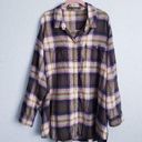 Old Navy  Long-Sleeve Plaid Flannel Boyfriend Tunic Shirt Photo 0