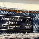 Abercrombie & Fitch  Annie High Rise Distressed Shorts Photo 1