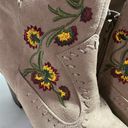 MIA  Ankle Booties MELROSE Embroidered Flowers Size 8 Photo 2