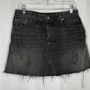 GRLFRND  Black Eva Mini Denim‎ Skirt Photo 0