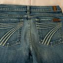 7 For All Mankind Dojo Distressed Medium Wash Low Rise Capri Jeans, size 27” Photo 12