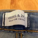 Crown & Ivy Straight Leg Blue Jeans Photo 5