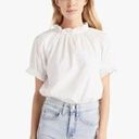 Hill House  The Kit Top Puff Sleeve Ruffle Top Photo 0