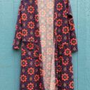 LuLaRoe  Sarah Multicolor Floral Duster Cardigan Women’s Size Medium Photo 0