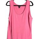 Eileen Fisher  Woman Plus 1X Pink Terry Tank Top Boxy Sleeveless Stretchy Casual Photo 0