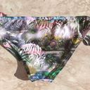 The Bikini Lab Pink and Green Tropical Print  Strappy Swim Bottoms Photo 10