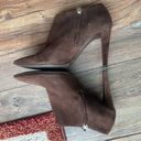 Ralph Lauren Collection Brown Suede Minimalist Heeled Cropped Ankle Sock Booties Size 8.5 Photo 8