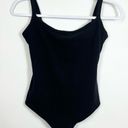 SKIMS  Cotton Jersey Scoopneck Bodysuit in Soot Black Size Small *Flawed* Photo 4