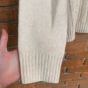 Loft  Women's Mock Turtleneck Cable‎ Knit Oversized Pullover Sweater Ivory Size M Photo 1