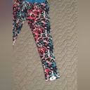 Lucky and Blessed  Leopard Multi-Color leggings size Small workout activewear pants Photo 5