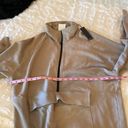 The Range  NYC Half Zip Cotton Terry Sweatshirt Tan Photo 8