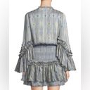 Alexis  Leannie Ruffle Long-Sleeve Mini Dress Charmeuse Diamond | M Photo 2