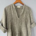 CP Shades  Regina Lagenlook Linen 3/4 Sleeve Tunic Blouse Size XS Photo 1