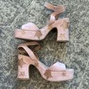 Betsey Johnson  Claude Platform Star Sandals, Taupe Photo 3