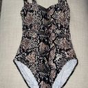 Gottex Kalahari V Neck One Piece Swimsuit Reptile Photo 1