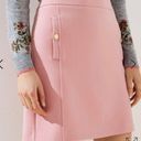 The Loft  Plus Size 16 Pink Shift Skirt Gold Buttons Barbie Academia Preppy NEW Photo 13