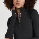 Sweaty Betty  Athlete Seamless Half Zip Long Sleeve Top Women's 4-6 Black Photo 7