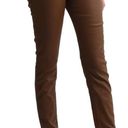 Molly Bracken Cognac Faux Leather Skinny Pants Photo 4