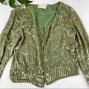 Love Sam  Sequin Cardigan Gold Green Women’s S Photo 5