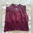 Paper Crane ruffle sleeveless top size large Photo 2