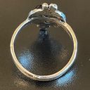 Onyx Vintage black  S925 silver plated ring size 8 Photo 3