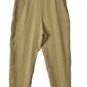 Lafayette 148  New York Size 14x28 Pants Tan Elastic Waist Side Zip Silk HEMMED Photo 0