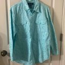 Denim & Co  All Over Embroidered Button Up Top Medium Photo 1