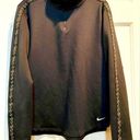 Nike  partial zippered pullover sweatshirt / jacket - black & gold - large Photo 0