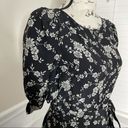 Krass&co  black floral puff sleeves maxi gown size small Photo 6