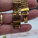 Boutique Reversible wide chainmail to faceted pyramid link bracelet. Photo 7