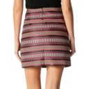 The Loft  Multicolor Aztec Print Texture Pencil Skirt Photo 2