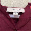 Habitual  maroon drapey layered blouse Photo 4