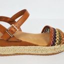 Bamboo  espadrille platform sandal size 8 bohemian multicolor beachy Photo 0