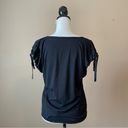 Hugo Boss  | Black Drawstring Sleeve Tee Sz S Photo 23