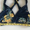 Joy Lab Navy Floral Criss Cross Strap Sports Bra Women's Sm Photo 2