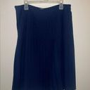 Ralph Lauren  Navy Pleated Skirt Size 14 Photo 0