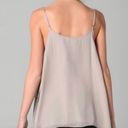 Joie  Gray Silk Tank Silvana Sequin Coated Opal Photo 1