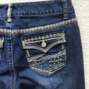 Maurice's  SIZE 3/4 BLUE BLING CROP JEANS Photo 3