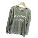 Pink Lily Women's Mother Hood Printed Graphic Sweatshirt L Green Photo 1