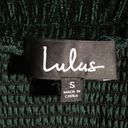 Lulus NWT  Forest Green Velvet Skirt Photo 6