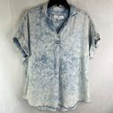 Thread and Supply  Short Sleeve Acid Wash Stonewash Top Women's Size Large Photo 7